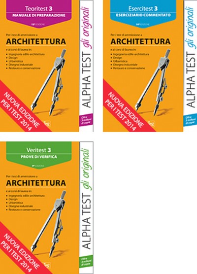Manuale per i test di ammissione alla facoltà di Architettura + 2 Eserciziari